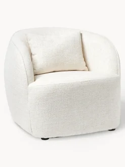 Sillón cóctel en tejido bouclé Elodie