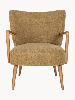 Sillón de borreguillo con reposabrazos Moritz