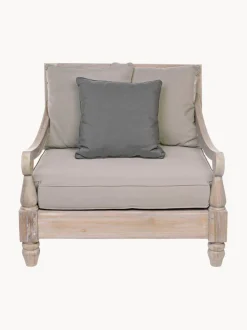 Sillón de exterior de madera maciza Bali