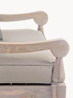 Sillón de exterior de madera maciza Bali