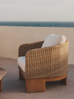 Sillón de jardín de madera de eucalipto Xoriguer