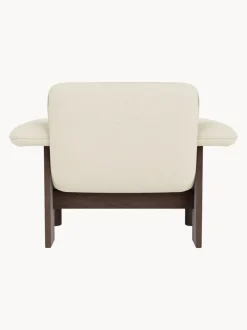 Sillón de lana y madera de roble Brasilia