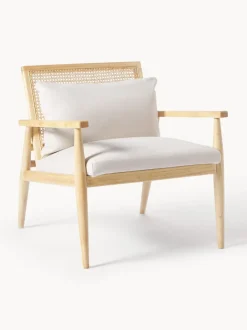 Sillón de madera de caucho Manuell