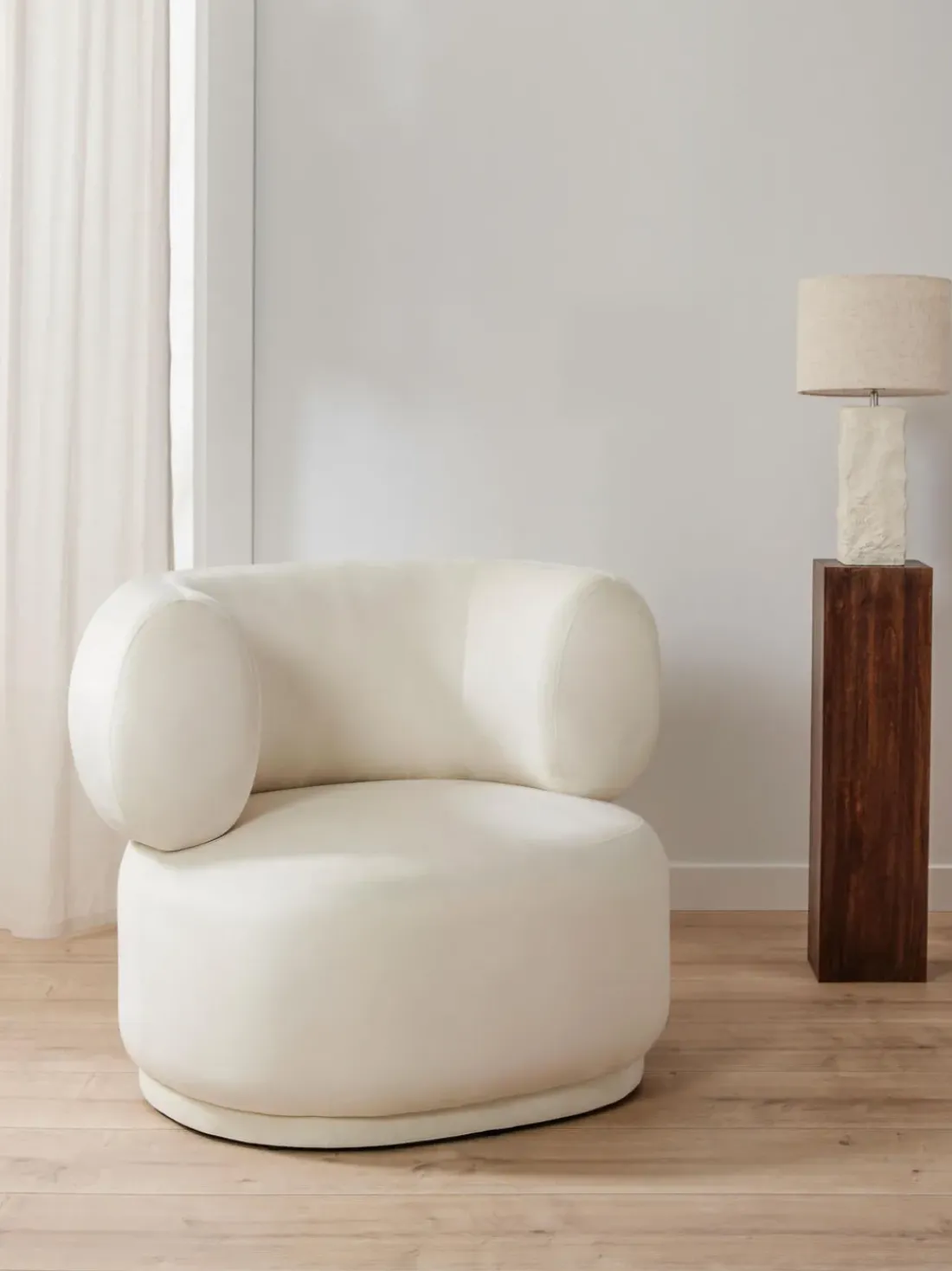 Sillón de terciopelo Cori