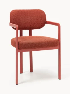 Sillón en tejido bouclé Adrien