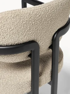Sillón en tejido bouclé Adrien
