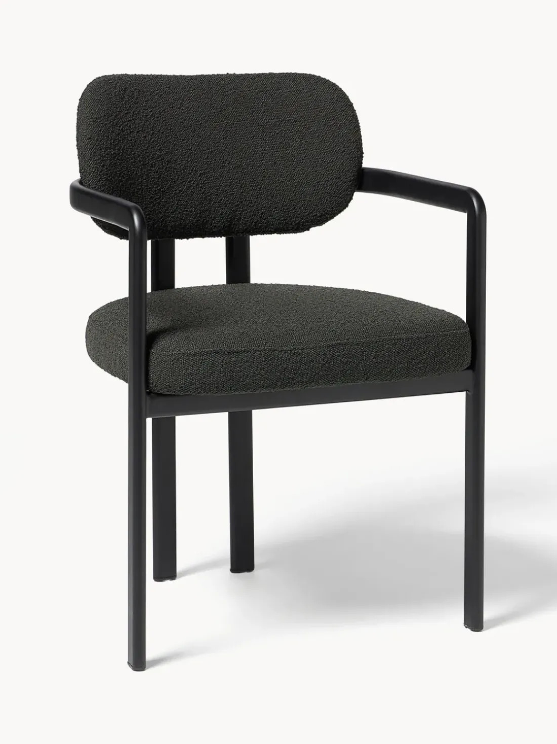 Sillón en tejido bouclé Adrien