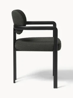 Sillón en tejido bouclé Adrien