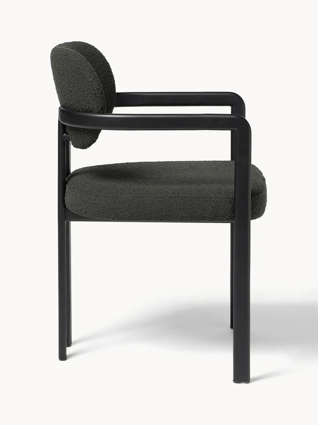 Sillón en tejido bouclé Adrien
