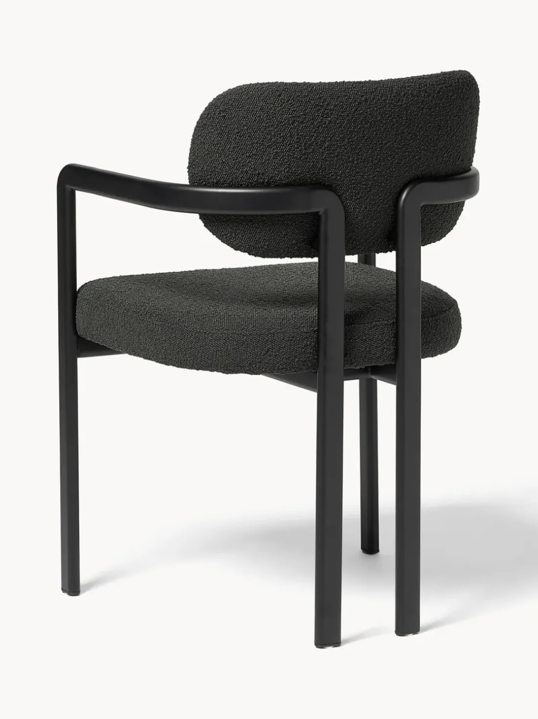 Sillón en tejido bouclé Adrien
