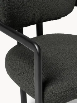 Sillón en tejido bouclé Adrien