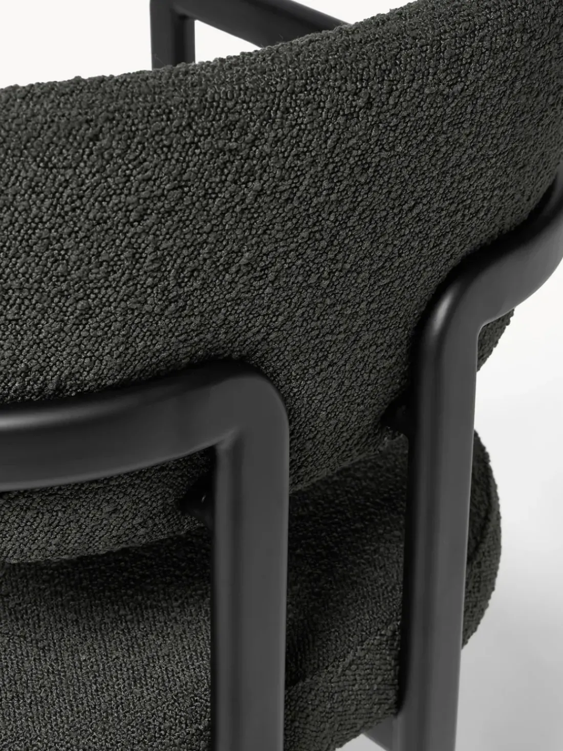 Sillón en tejido bouclé Adrien