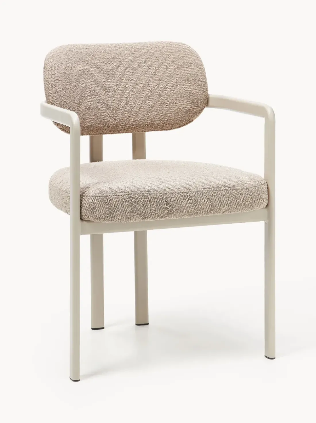 Sillón en tejido bouclé Adrien