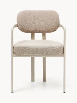 Sillón en tejido bouclé Adrien