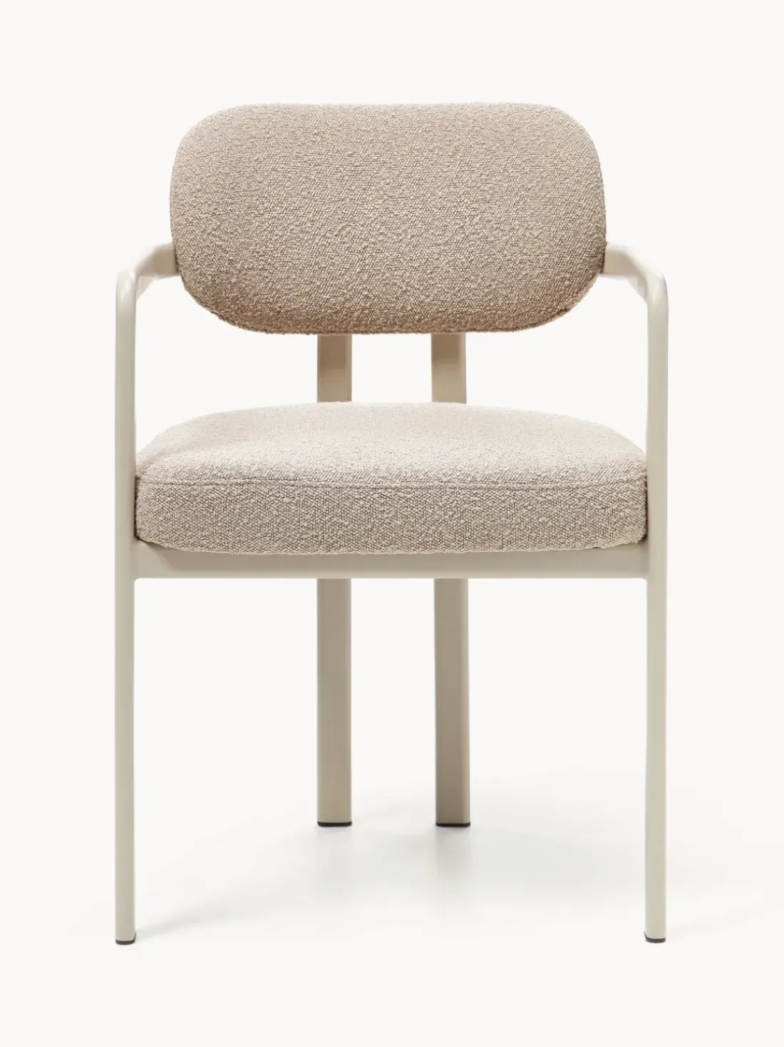 Sillón en tejido bouclé Adrien
