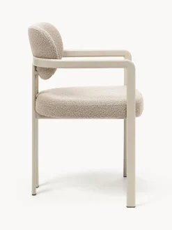 Sillón en tejido bouclé Adrien