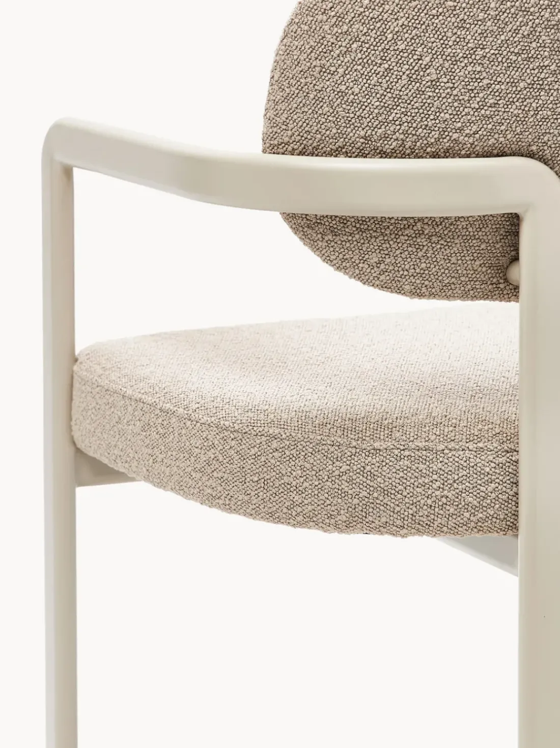 Sillón en tejido bouclé Adrien