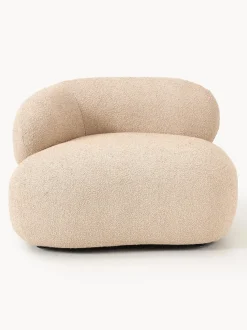 Sillón en tejido bouclé Alba