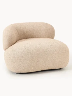 Sillón en tejido bouclé Alba