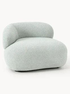 Sillón en tejido bouclé Alba