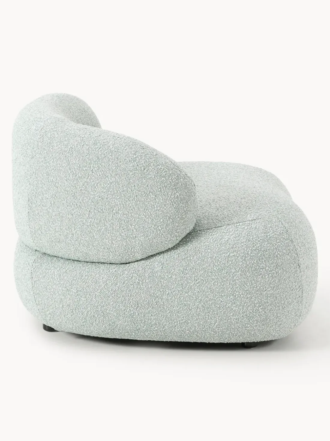 Sillón en tejido bouclé Alba