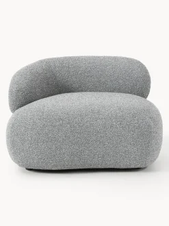 Sillón en tejido bouclé Alba
