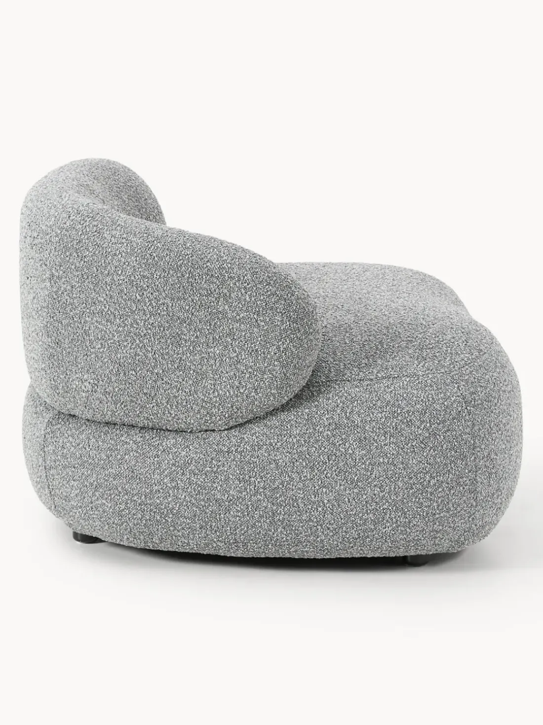 Sillón en tejido bouclé Alba