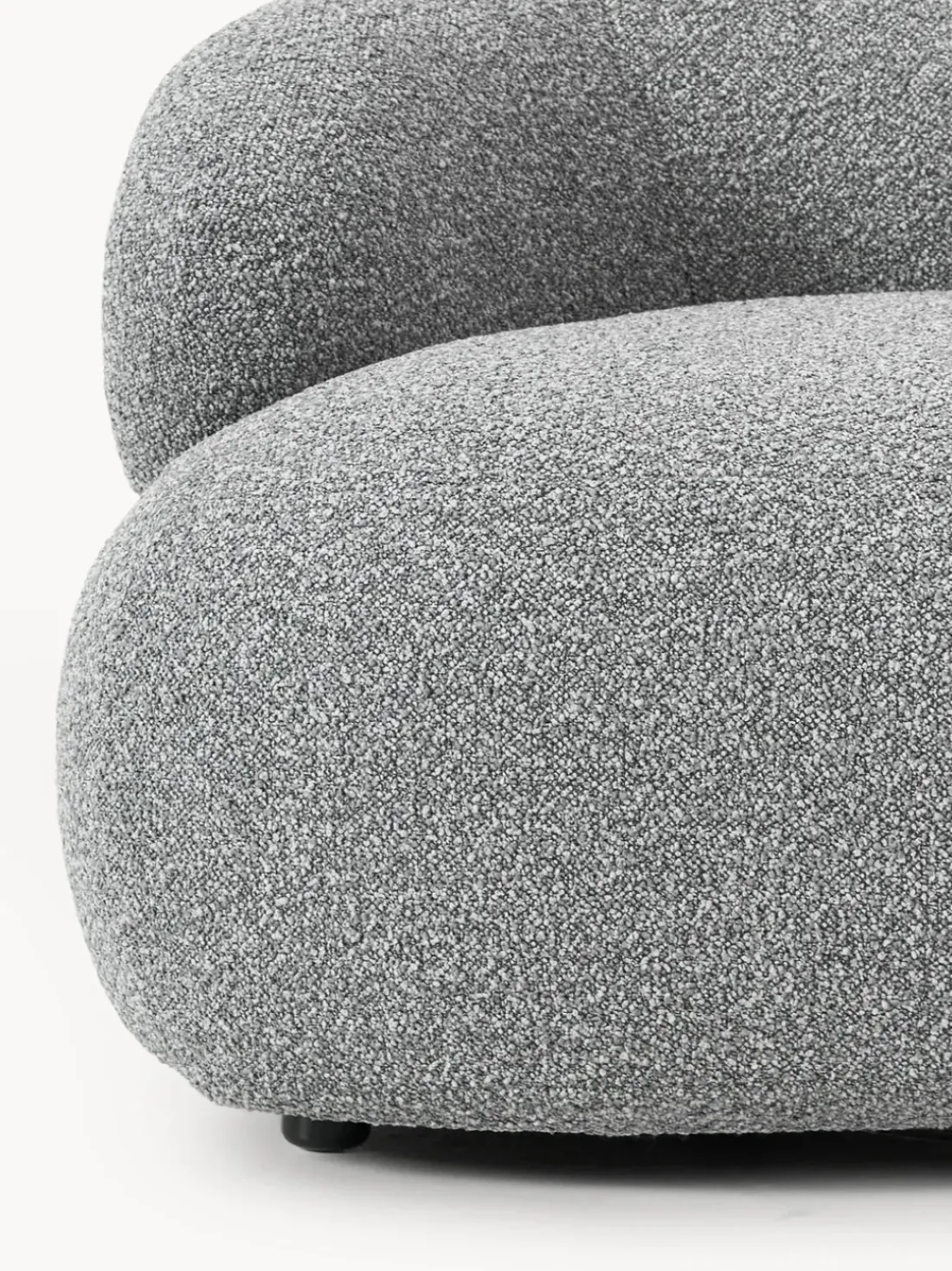 Sillón en tejido bouclé Alba