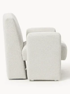 Sillón en tejido bouclé Aven