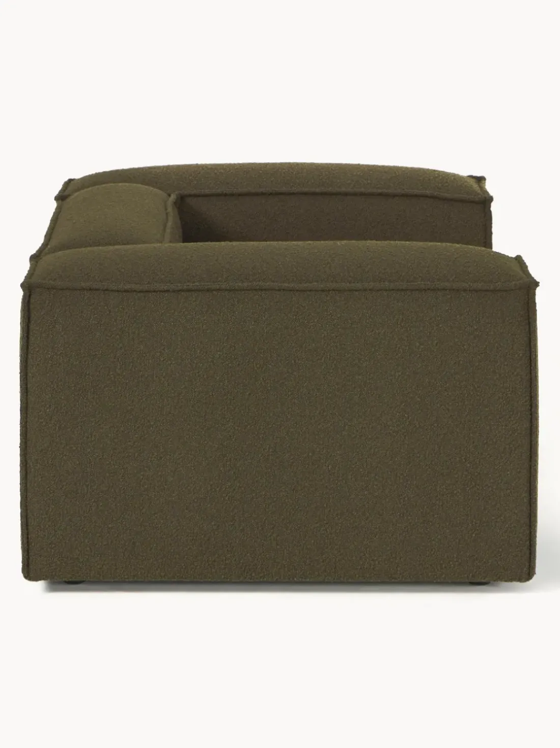 Sillón en tejido bouclé Lennon