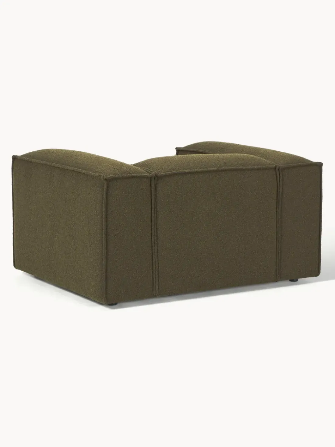 Sillón en tejido bouclé Lennon