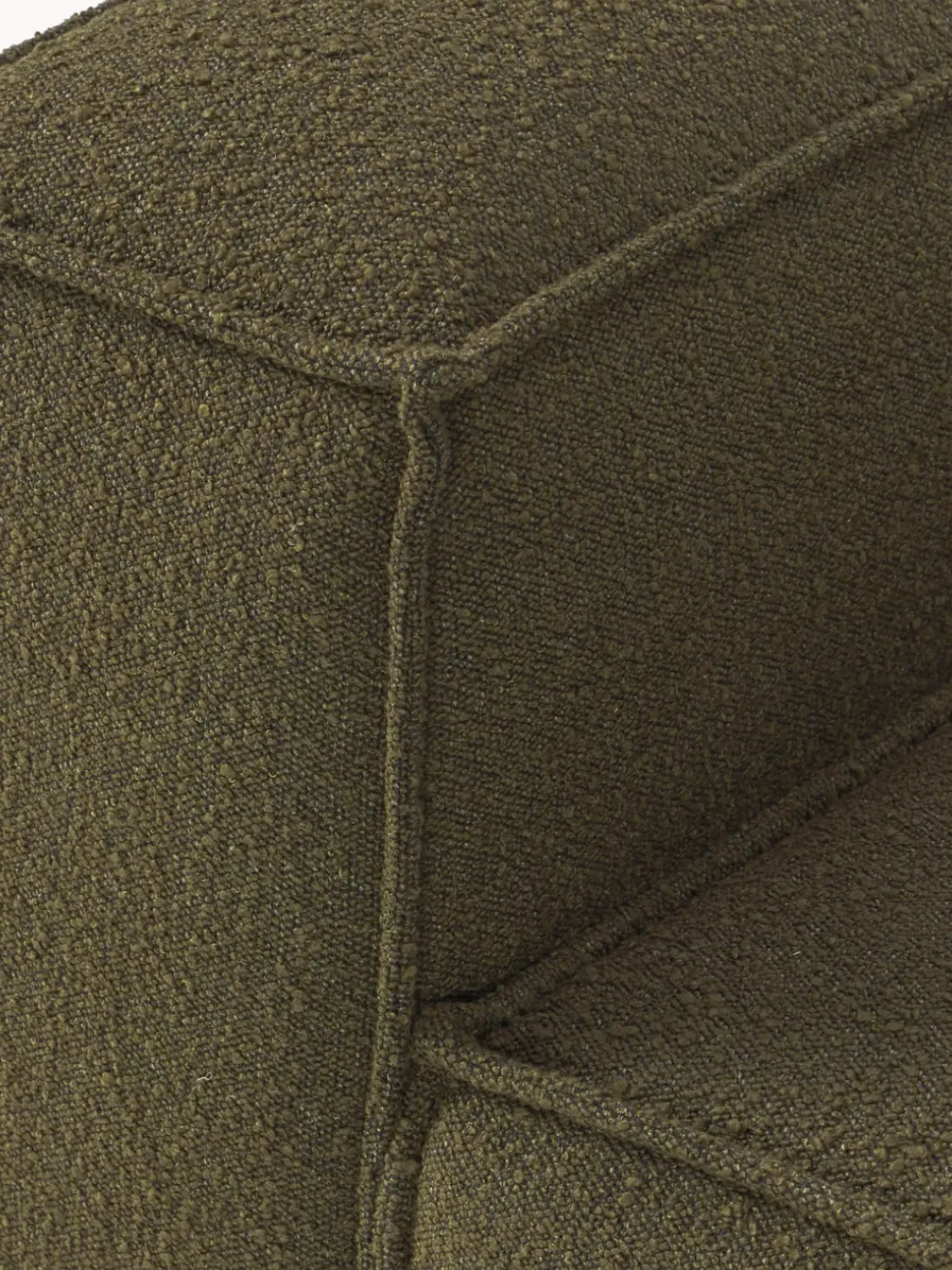 Sillón en tejido bouclé Lennon