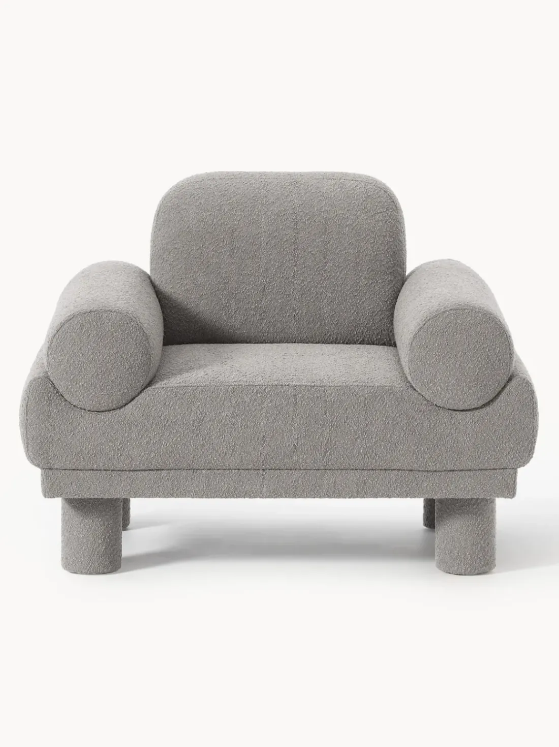 Sillón en tejido bouclé Lilo