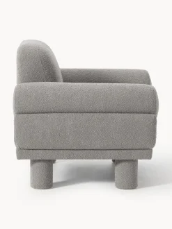 Sillón en tejido bouclé Lilo