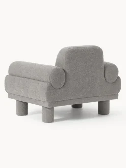 Sillón en tejido bouclé Lilo