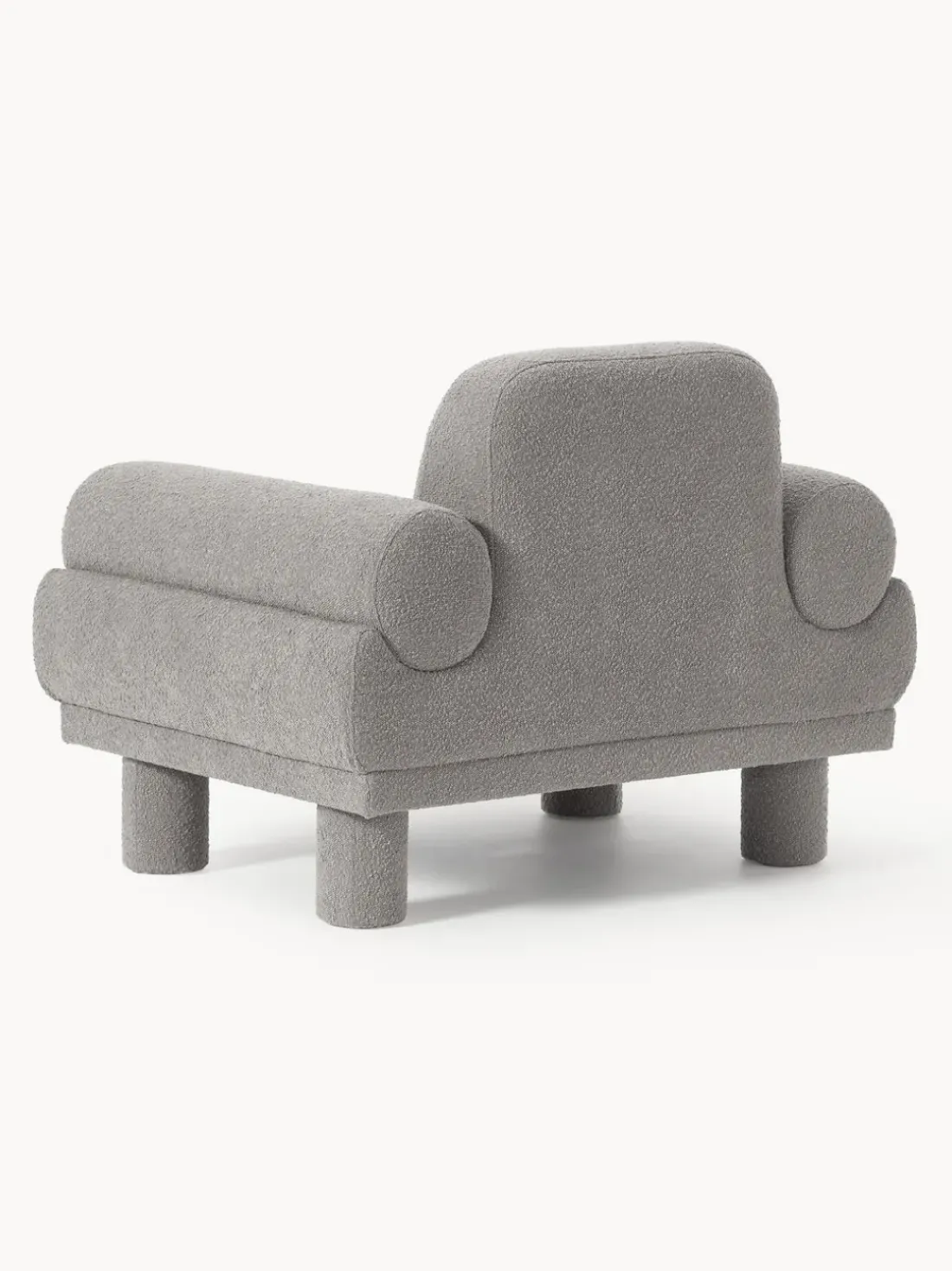 Sillón en tejido bouclé Lilo