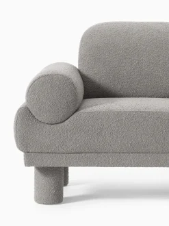 Sillón en tejido bouclé Lilo