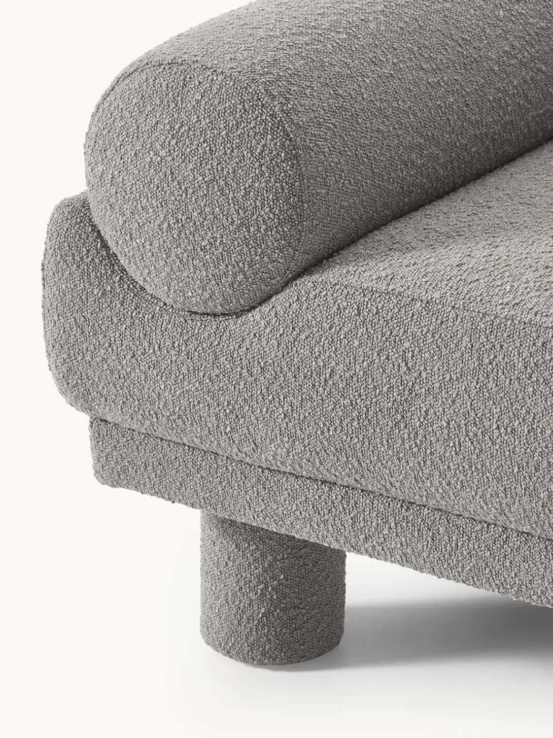 Sillón en tejido bouclé Lilo