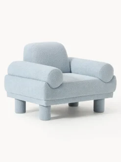 Sillón en tejido bouclé Lilo