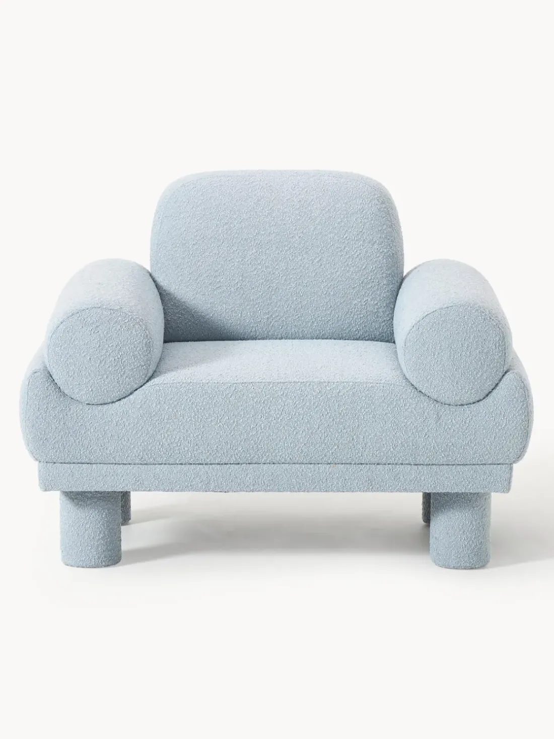 Sillón en tejido bouclé Lilo