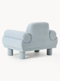 Sillón en tejido bouclé Lilo