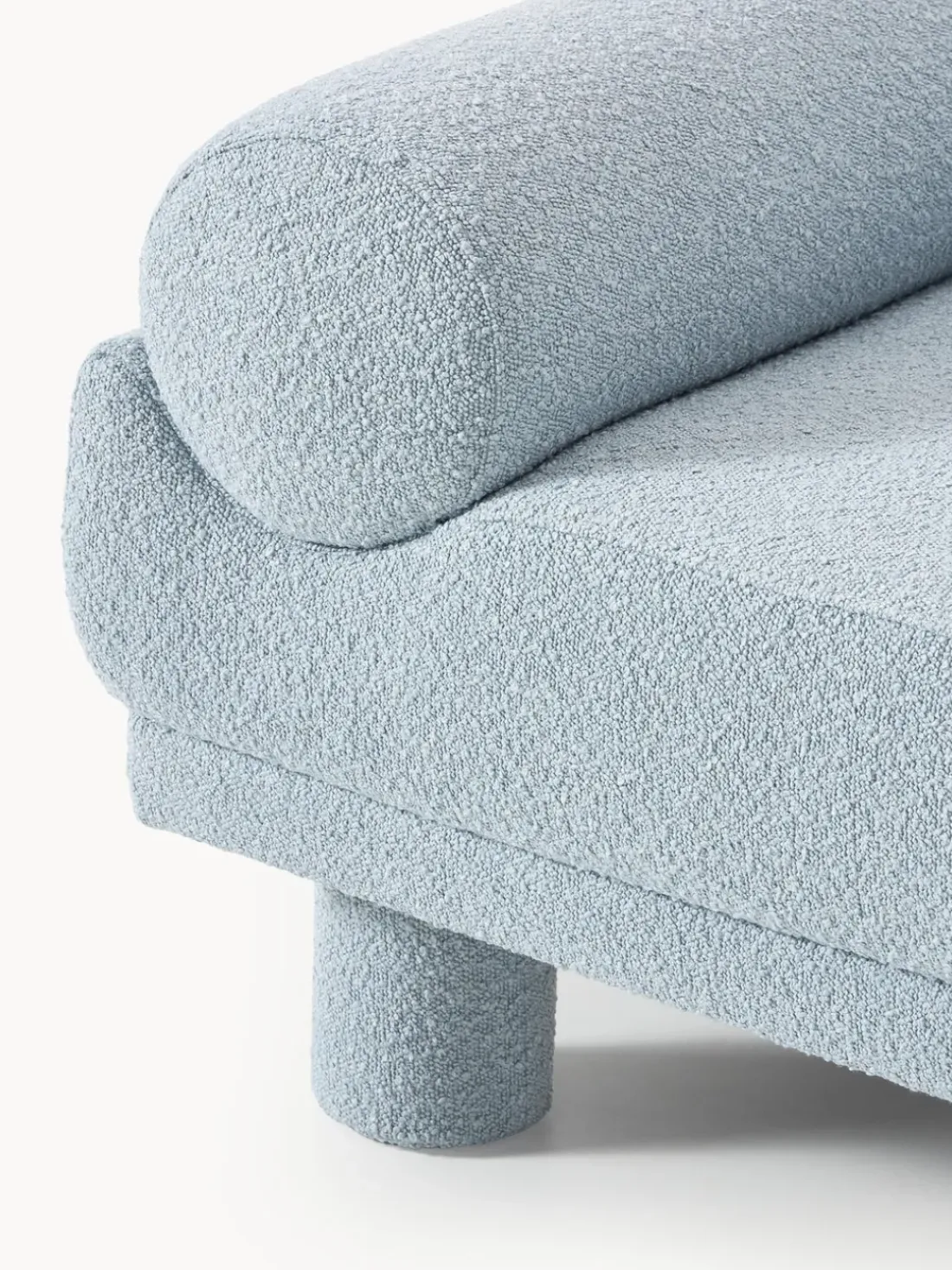 Sillón en tejido bouclé Lilo