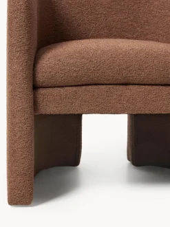 Sillón en tejido bouclé Mairo