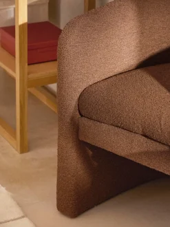 Sillón en tejido bouclé Mairo