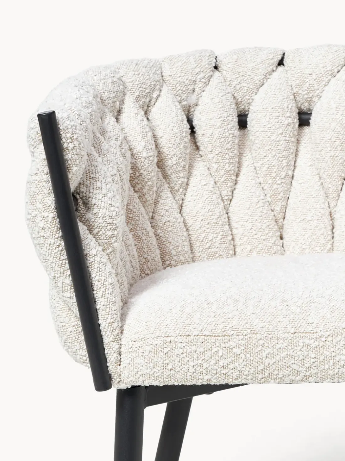 Sillón en tejido bouclé Molto