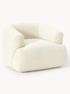 Sillón en tejido bouclé Sofia