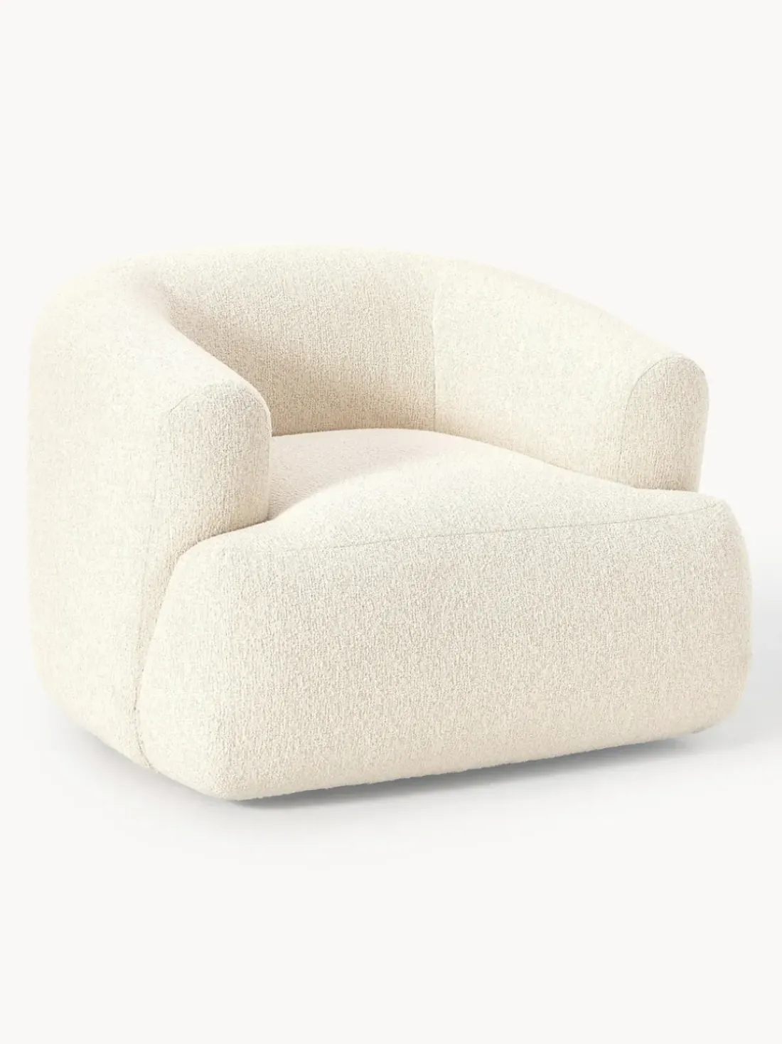 Sillón en tejido bouclé Sofia