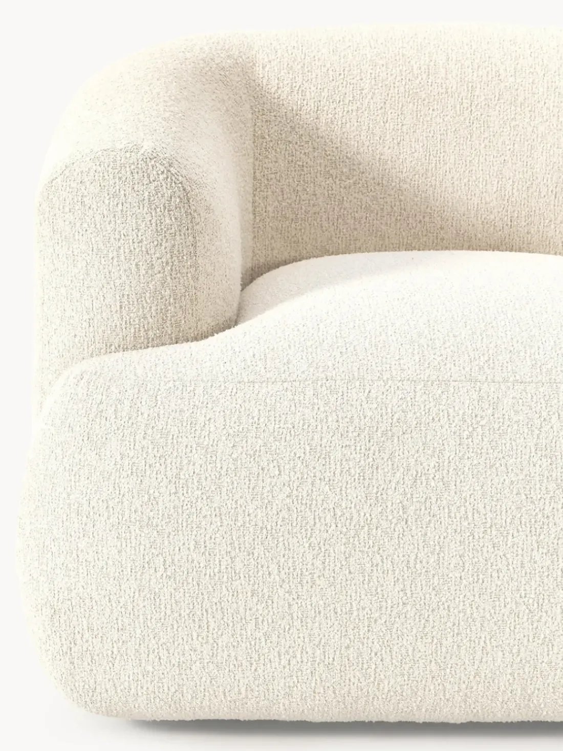 Sillón en tejido bouclé Sofia