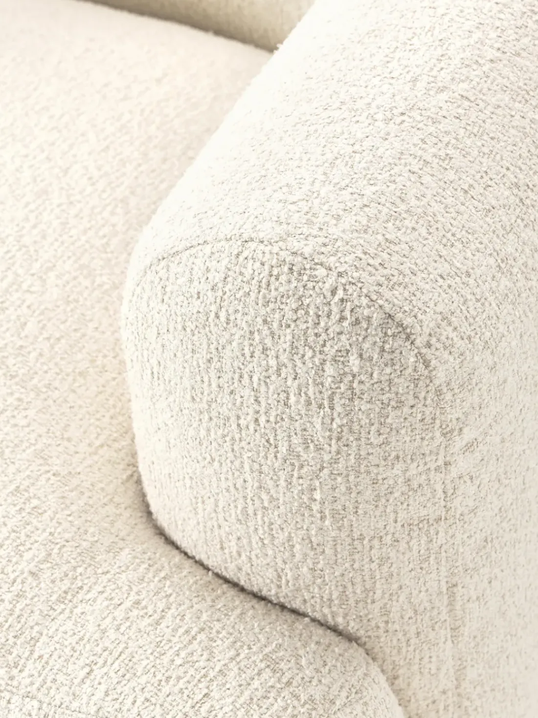 Sillón en tejido bouclé Sofia
