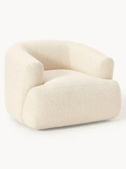 Sillón en tejido bouclé Sofia